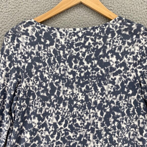 J Jill Dress Womens Small Gray Tie Dye Pure Jill Shift 3/4 Sleeves Scoop Neck - Picture 4 of 12